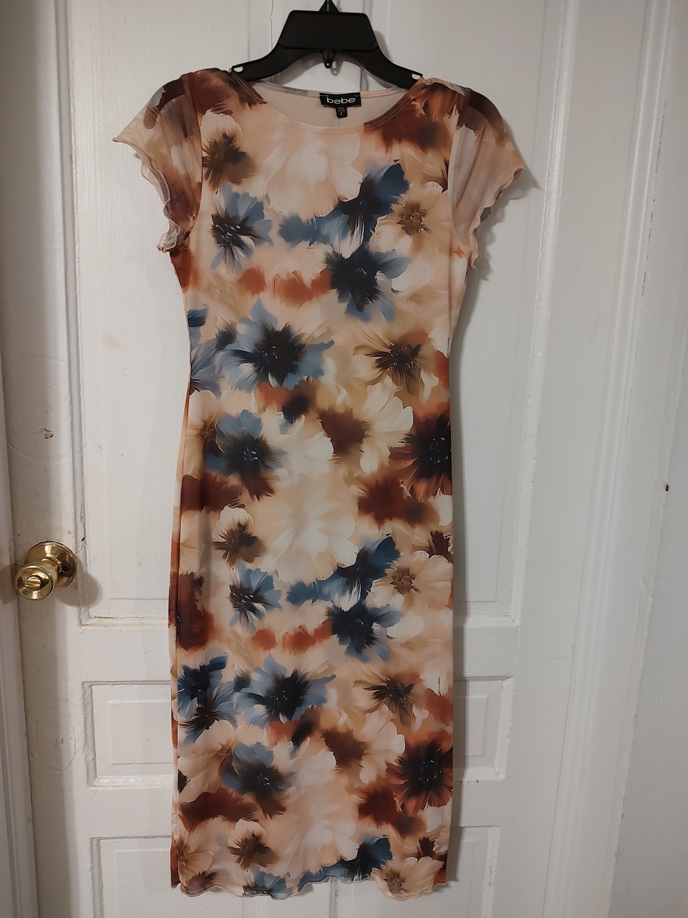 bebe Floral Sheath Dress in Multi-Color